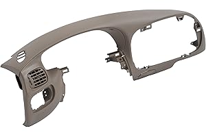 HECASA Dash Pad Bezel Dashboard Cover Compatible with 1997-2003 Ford F-150 Expedition Replacement Center Front Console Dash Panel Board Instrument Trim Overlay Panel Cap Pad Lid ABS Plastic Brown