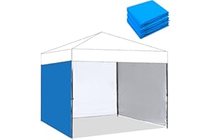 GOTRUTH Instant 10x10 Canopy sidewalls with Silver Coating for Pop Up Canopy, Outdoor Canopies (3PCS Sidewall Only, Canopy Tent NOT Included)