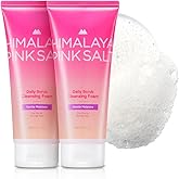 HIMALAYA PINKSALT Daily Scrub Cleansing Foam Gentle Moisture, 6.7 fl oz 2 Pack - Hyaluronic Acid Facial Cleanser for Dry Skin, Mild Acidic Foam Cleanser, Facial Scrub, Korean Skin Care