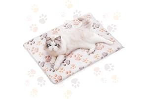 HI.FANCY Soft Warm Pet Fleece Blanket Bed Cushion, Hamster Guinea Pig Rabbit Dog Cat Chinchilla Hedgehog Small Animal Soft Warm Pet Fleece Blanket Cover Mat