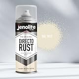Jenolite Directorust Spray Paint Satin Ivory White 400ml Multi Surface Rustproof view 5