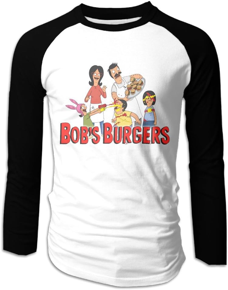 Men's Bob's Burgers Family Long Sleeve Raglan Baseball T Shirt