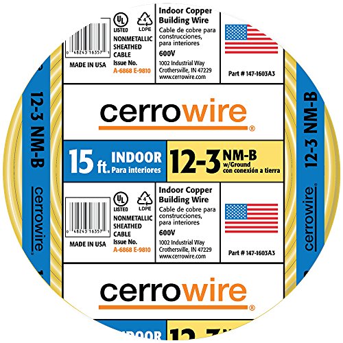 Cerrowire 12/3 NM-B Wire 15-Feet - Image 2
