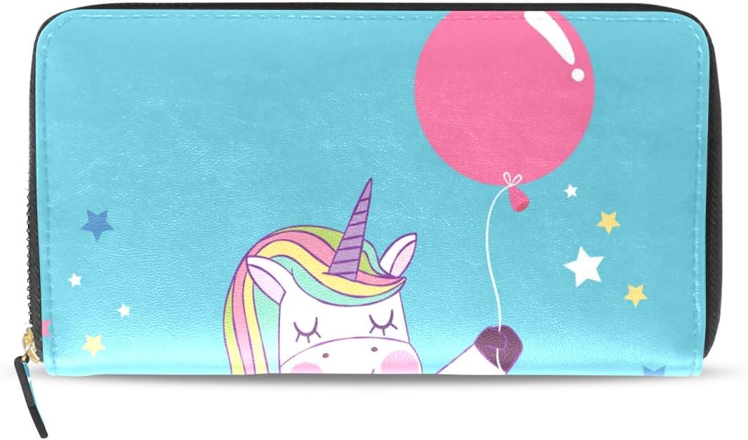 FANTAZIO Multi Card Case Unicorn And Balloon Walllet Card Holder