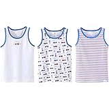 (エスライフ)S-Lifeeling 子供 ボーイズ タンクトップ 男の子 90cm 100cm~150cm キッズ 3枚セット かっこいい 袖なし インナー 男子 肌着 ノースリーブ かわいい 綿95% オールシーズン 日替り