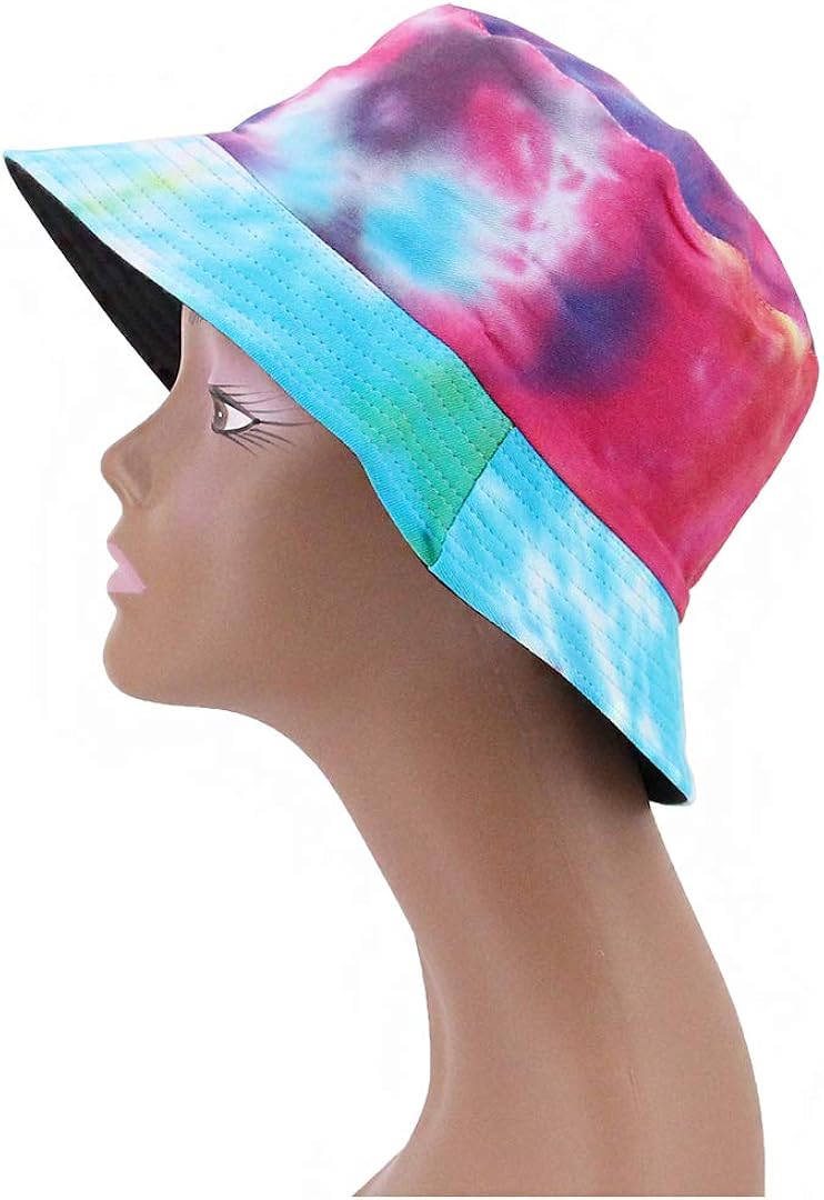 Surkat Reversible Bucket Hat, Women Cotton Fisherman Hat Sun Protection Packable for Summer Outdoor Traveling at  Women’s Clothing store