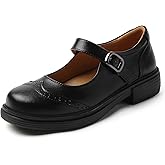 OKJ Mary Jane Shoes Women Flat Maryjane Black Mary Janes Comfortable Flats Dressy Casual School Cute Non Slip Work Shoes