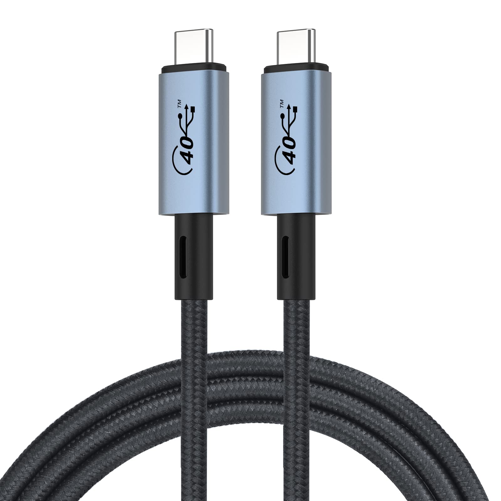 Cavo Thunderbolt 4 RIITOP 2 Metri (6.6ft), 40Gbps, Ricarica 100W, USB C A C - Compatibile USB4 E Thunderbolt 3