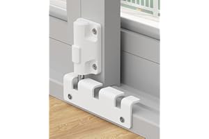 CALDEVER Sliding Door Lock Window Locks for Horizontal Sliding Windows Patio Sliding Glass Door Foot Locks for Front Door Security Bar Door Stoppers Door Safety Lock from Inside Apartment Essentials (1)