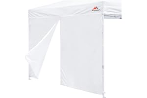 SCOCANOPY Door for 10x10 Canopy Frame One Central Zipper Design for Easy Entry and Exit,1 Pack Canopy Door Only,White