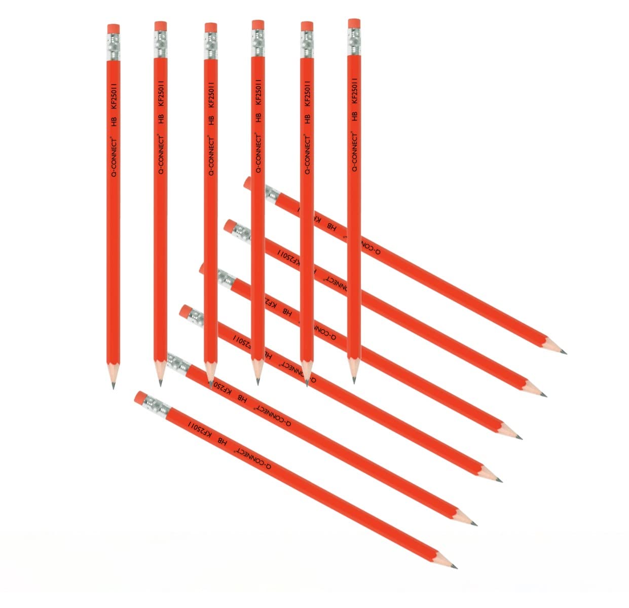 Q-Connect HB Rubber Tipped Office Pencil (12 Pack)