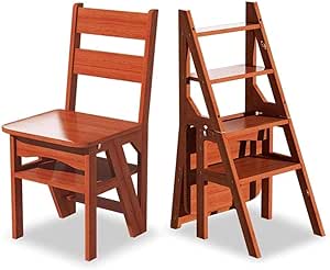 QNDDDD Taburete de Escalera, Taburetes Escalonados Silla con Respaldo