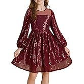 GRACE KARIN Girl Sequin Party Dress Formal Birthday Pageant Fancy Prom Mesh Dresses for Teen Girl 6-14Years