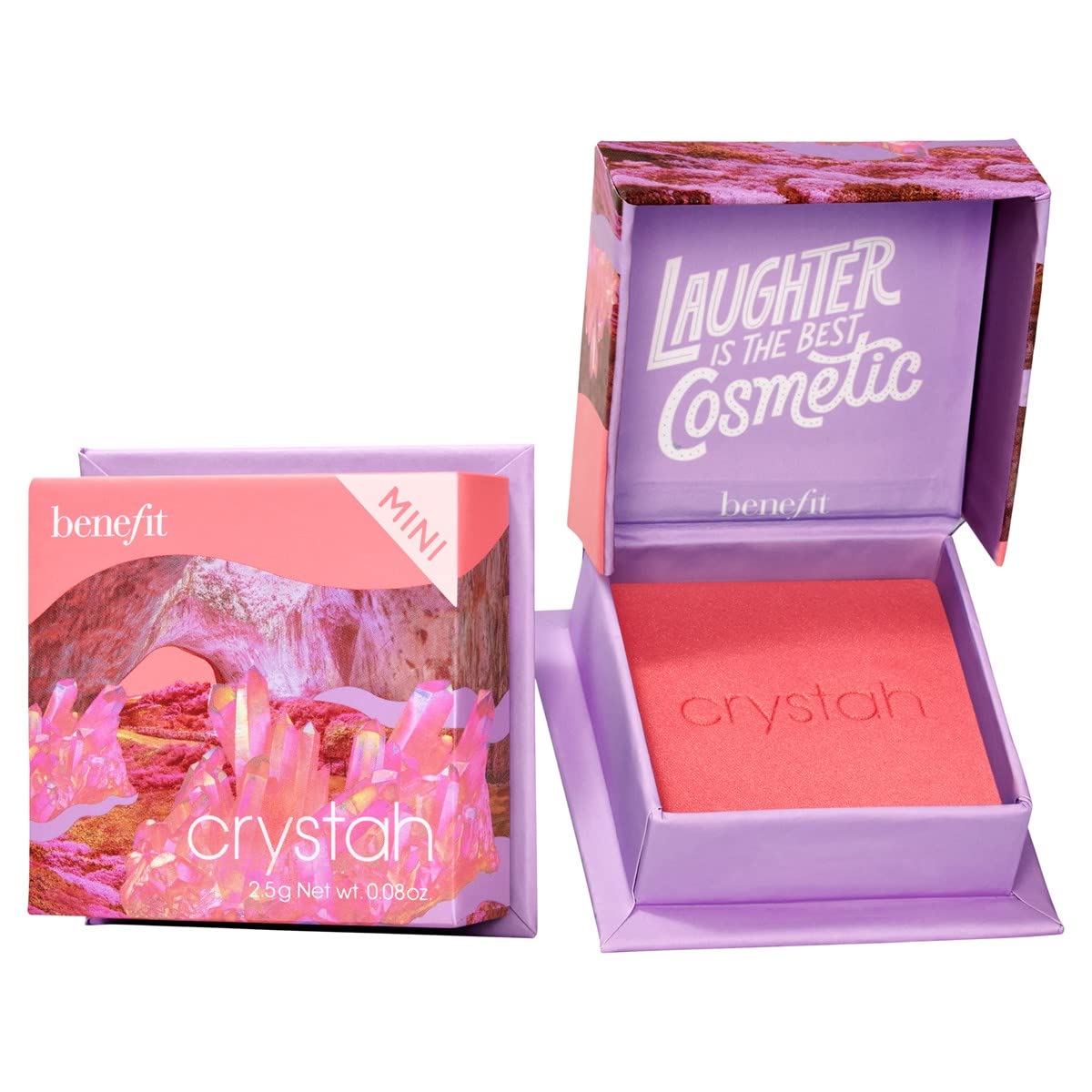BENEFIT Crystha Mini Silky-Soft Powder Blush - Strawberry Pink 2,5 g
