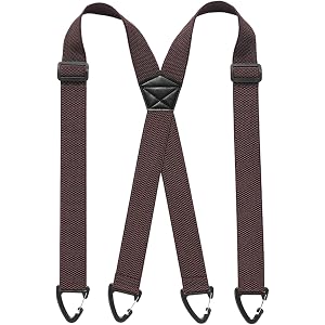 Suspenders for Men Under Clothing 1.48 Wide X Back Mens Suspender Adjustable Hidden Suspenders for Men Heavy Duty