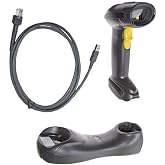 Zebra/Motorola Symbol DS6878-SR 2D Wireless Bluetooth Barcode Scanner, Includes Cradle and USB Cord (Renewed)
