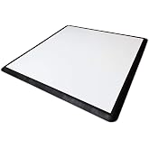 Big Floors Portable Dance Floor, Interlocking Dance Floor Tiles, Lightweight Plastic Modular Kit (3' X 3'), White Finish, 21 Piece (9 Sq Ft)