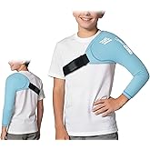 ComfiTECH Youth Shoulder Arm Ice Pack Wrap for Young Pitchers, Medium | Gel Shoulder Arm Sleeve for Young Throwing Athletes, Flexible Cold Compression for Arm Discomfort &amp; Post-Training Recovery