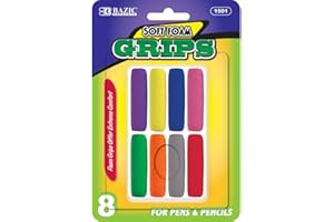 BAZIC PRODUCTS BAZIC Asstorted Color Foam Pencil Pen Grip , 8 Per Pack