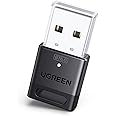 UGREEN Bluetooth 6.0 Adapter for PC, USB Bluetooth Dongle Receiver EDR & BLE, Plug & Play for Windows 11/10/8.1, for Headphon