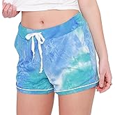 Hello Mello Dyes The Limit Soft Lounge Shorts 2.0 Womens Lightweight Pajama Bottoms with Side Pockets & Subtle Piping