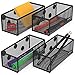 Arteza Mesh Magnetic Basket Organizers, Set of 4 Mesh Storage Baskets for Holding & Organizing Pencils, Pens, Office & Art Supplies