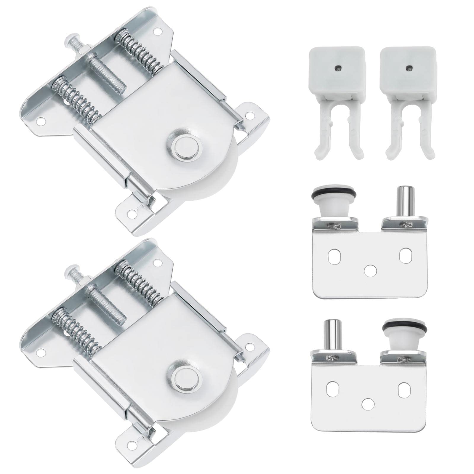 SG Store 1 Set Sliding Wardrobe Door Kit Sliding Door Guide Roller with Anti Jump Safety Clip for Cabinet Window Closet Wardrobe Showcase Shoe Cabinet