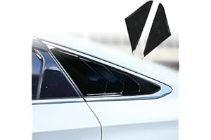 Xhfarce for Hyundai Sonata 2015 2016 2017 2018 2019 Racing Style Rear Side Window Louvers Side Window Scoop Covers Vent Auto Exterior Decoration Accessories 2PCS(Glossy Black)
