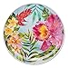 Melamine Dinnerware Tropical Design Set of 18 Pieces (Blue)
