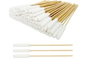 Egaageoi Long Cotton Swab for Dogs Ears – 100 Pcs 6-Inch Bamboo Cotton Swabs for Pet Care, Dog Ear Cleaning, Wound Care, Household Cleaning, Gun Maintenance, DIY, Electronics and Car Detailing