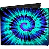 Buckle-Down Men's Standard Canvas Bifold Wallet Tie Dye, 4.0" x 3.5"