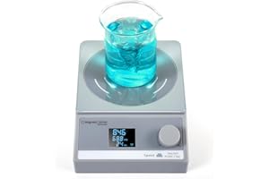 ANZESER Digital Magnetic Stirrer w/Timer, 100fl.oz Magnetic Stir Plate, Magnetic Mixer w/LCD Display, Lab Stirrer w/Stir Bar (w/o Heating)