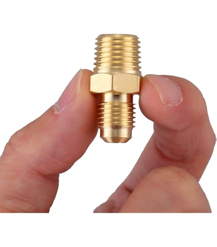 PATIKIL Mannelijke 1/4 Messing Seal Plug, 2 Pack SAE Flare Tube