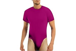 Men's Short Sleeve Romper Pajamas Comfortable Basic Sleepwear Loungewear for Casual Home Wear