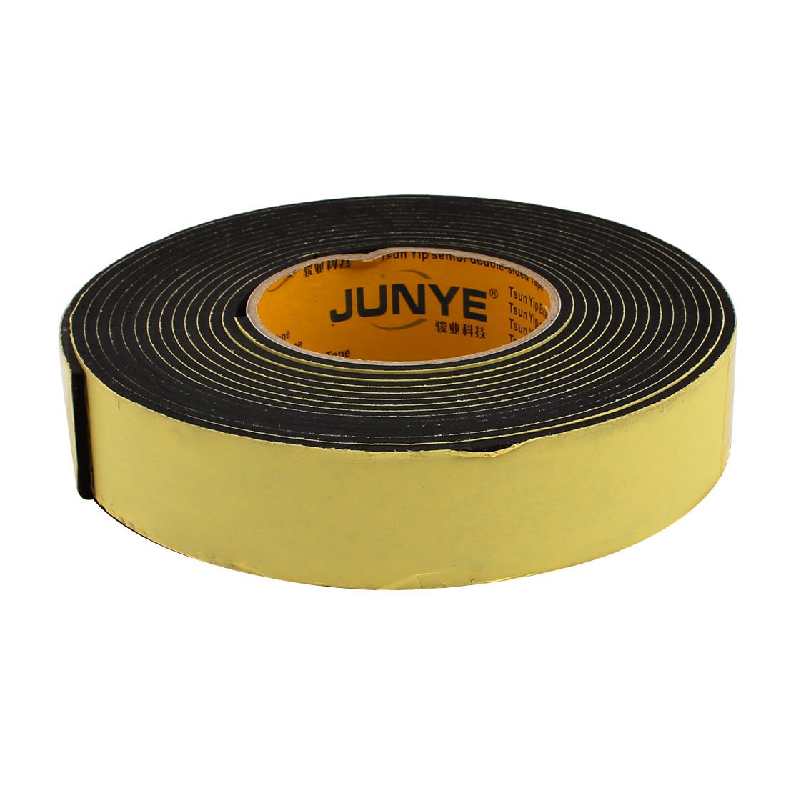 sourcingmap 35mm Width 3mm Thickness Single Side Sponge Foam Tape Black 5 Meter Length