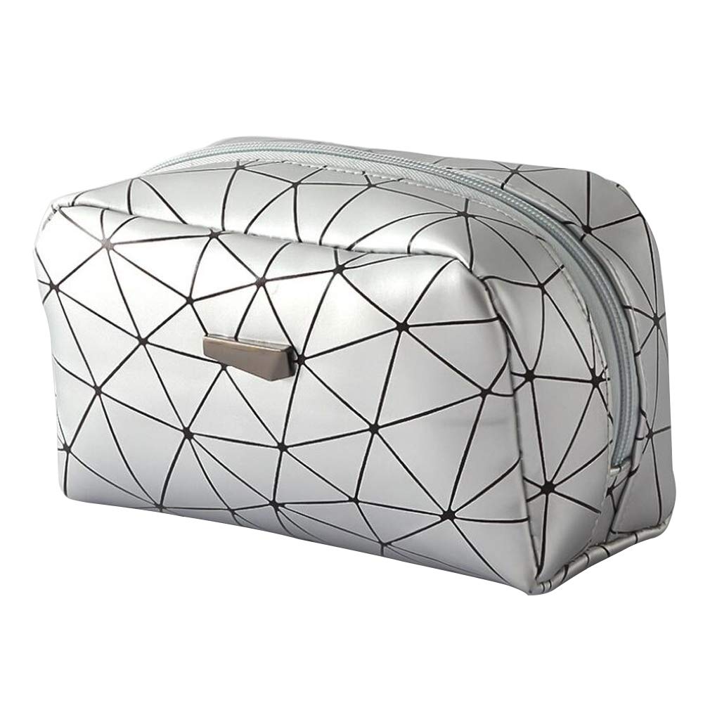 Generic 5L27 Silver Makeup Bag, Acrylic