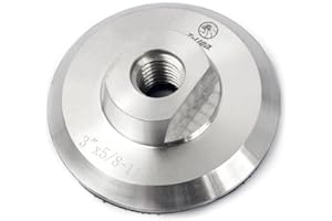 Z-Lion Aluminum Backer Pad 3 Inch Hook and Loop Backing Pad with 5/8-11 Thread