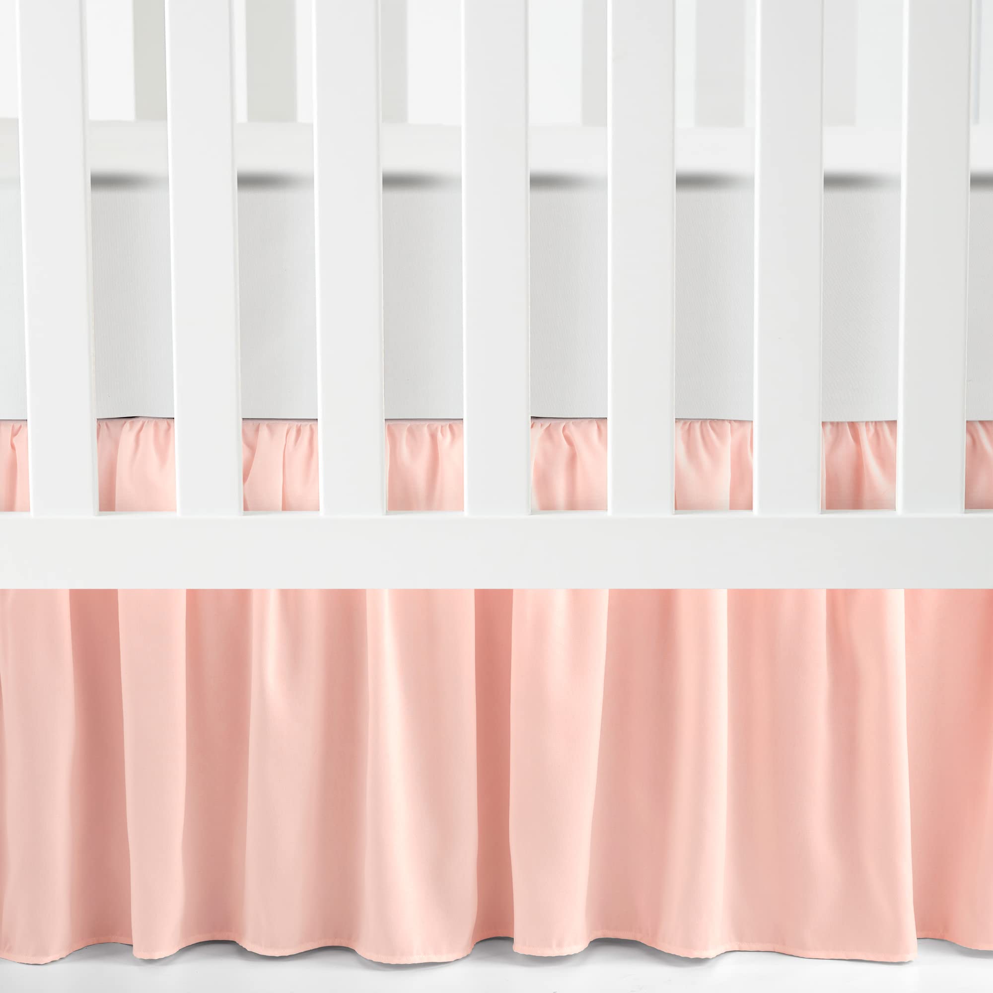 Photo 1 of Lush Decor Ruffle Crib Skirt, 16" Drop, Pink