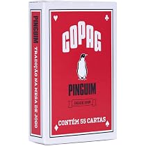 Baralho Pinguim Naipe Convencional - Azul - Cartucho Unitário