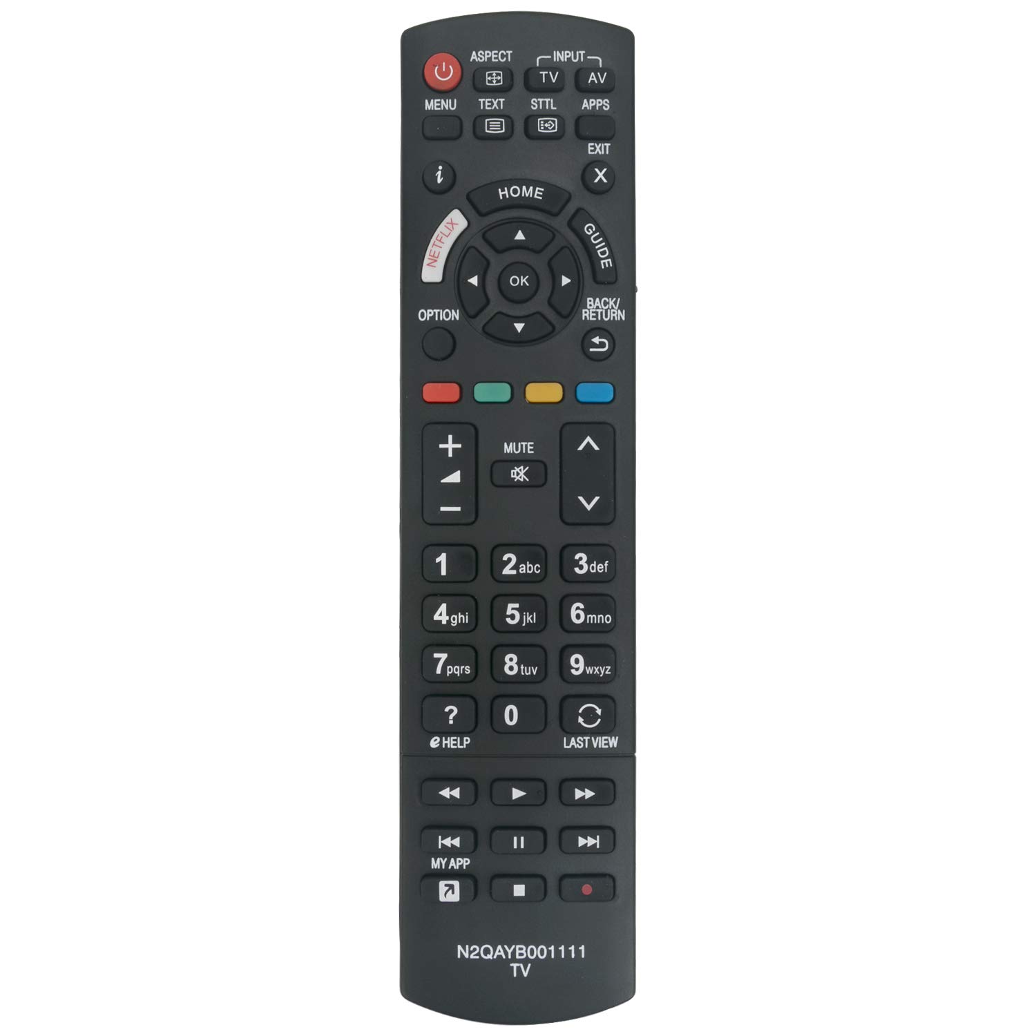 VINABTY N2QAYB001111 N2QAYB001012 Remote Control Replacement fit for Panasonic Viera TH-43EX600H Th-43ex680h Th-49ex600h TH-43EX600H Th-43ex680h Th-49ex600h TH40EX730Z TH-40EX730Z TH-43EX600A
