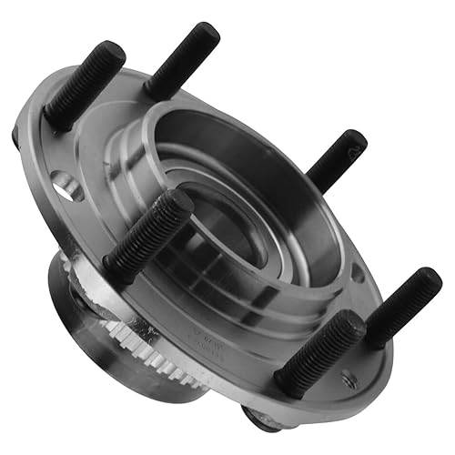 TRQ Rear Wheel Bearing & Hub Assembly with ABS Sensor Compatible with 2007-2008 Hyundai Entourage 2006-2014 Kia Sedona