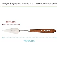 MEEDEN Artist Mixing Palette Knife: 9.92" Flexible