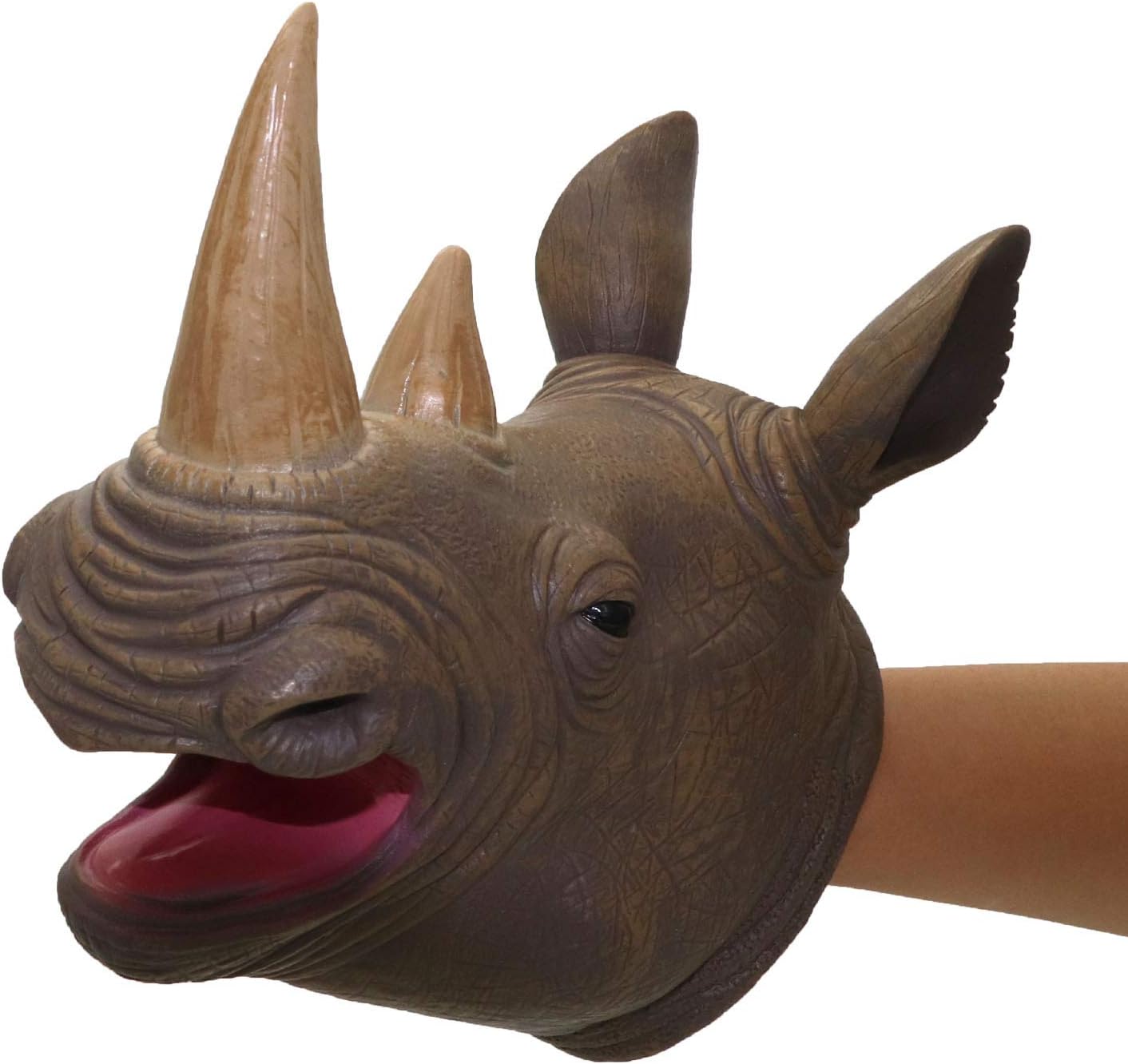 rubber animal hand puppets