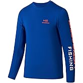 BASSDASH Youth Fishing T Shirts UPF 50+ Long Sleeve Performance UV Protection Tee for Boys Girls