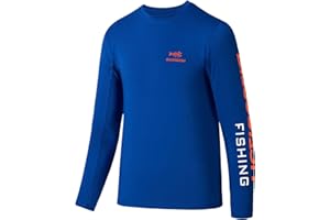 BASSDASH Youth Fishing T Shirts UPF 50+ Long Sleeve Performance UV Protection Tee for Boys Girls