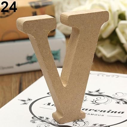 Amazon Com Lightclub Freestanding A Z Wood Wooden Letters