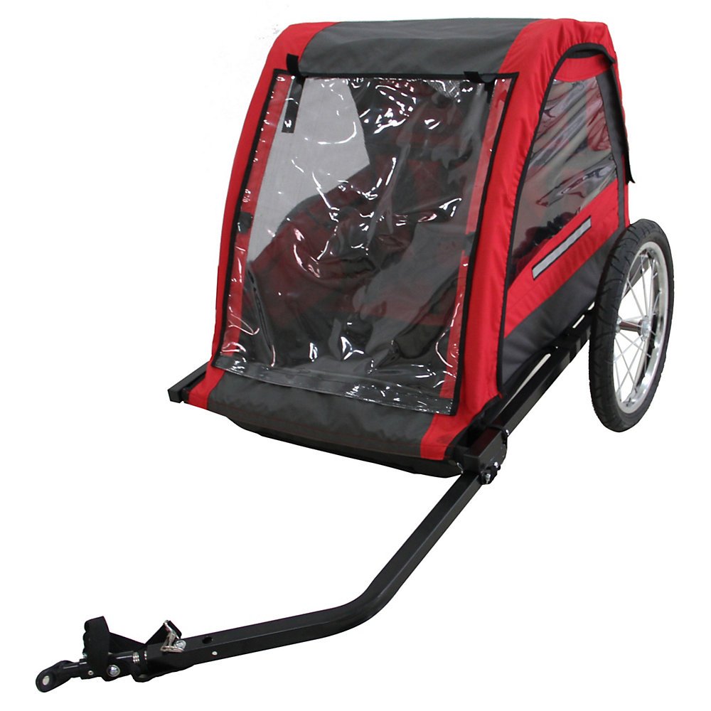 Raleigh - TRA030 - Entrepid 2 Seater Children's Trailer for Bicycles in Red