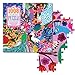 eeBoo: Piece and Love Peacock Garden 1000-piece Square Adult Jigsaw Puzzle, Jigsaw Puzzle for Adults and Families, Includes Glossy, Sturdy Pieces and Minimal Puzzle Dust