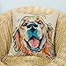 Redland Art Cute Pet Golden Retriever Dog Pattern Linen Throw Pillow Covers Car Sofa Cushion Cover Pillowcases Home Decor 18