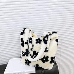 Plush Underarm Bag, Ladies Fluffy Shoulder